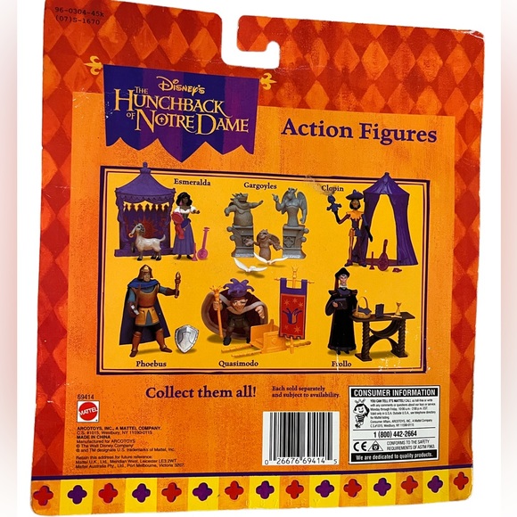 Unopened Vintage Disney Action Figure of Quasimodo, the Hunchback of Notre Dame - Picture 2 of 3